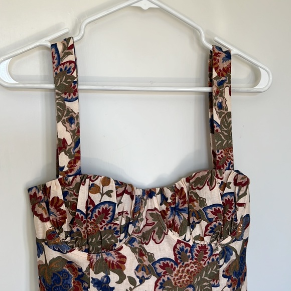 SIR the label Floral Mini Dress - White and Blue - Picture 7 of 11